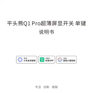 平头熊Q1 Pro超薄屏显开关 单键